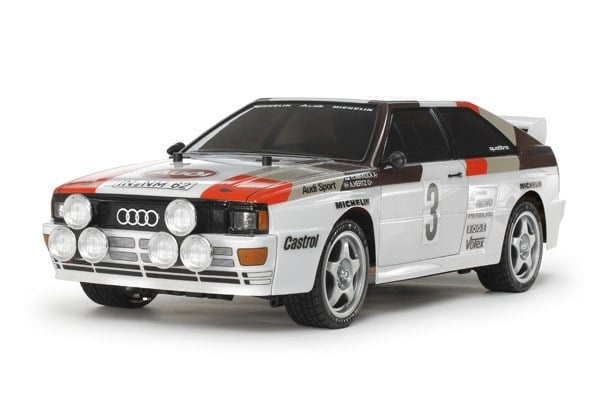 Tamiya Audi Quattro A2 R/C modellbil 1:10 - (544116) i gruppen LEKER, BARN OG BABY / Radiostyrt / Radiostyrte biler hos TP E-commerce Nordic AB (D30410)