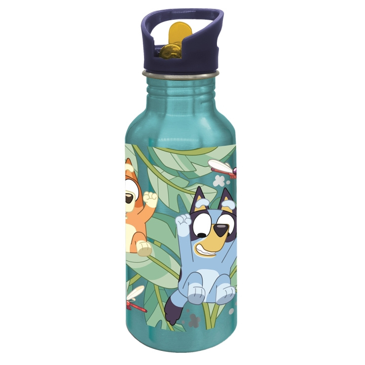 STOR BLUEY ALU flaskesipper - Blå - 545 ml i gruppen LEKER, BARN OG BABY / Spise & drikke / Tåteflasker & tilbehør hos TP E-commerce Nordic AB (D30429)