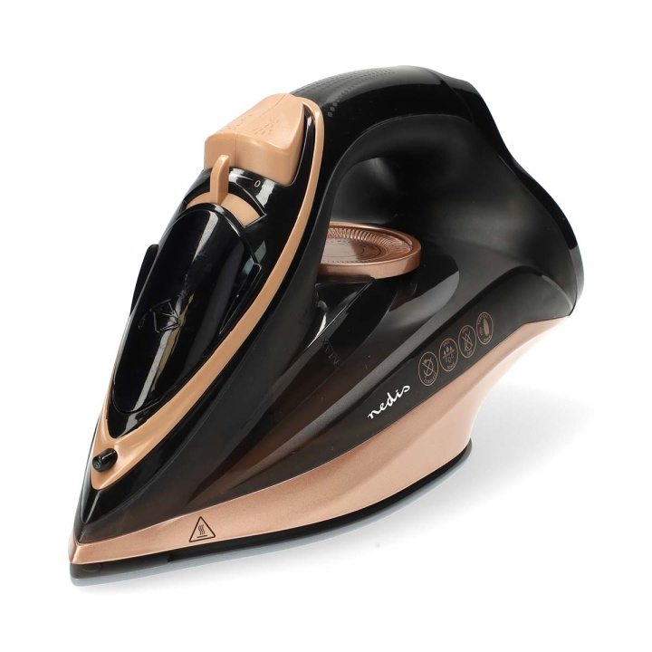 Nedis Steam Iron | 2200 W | 20 g/m | Steam shot | Rustfritt Stål | 260 l i gruppen HJEM, HUS OG HAGE / Omsorg for klær (Finns inte riktigt något norskt ord för detta...) / Strykejern hos TP E-commerce Nordic AB (D30533)
