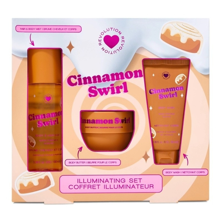 Makeup Revolution I Heart Revolution Cinnamon Swirl Giftset i gruppen HELSE OG SKJØNNHET / Duft og parfyme / Parfyme / Parfymebokser hos TP E-commerce Nordic AB (D30653)