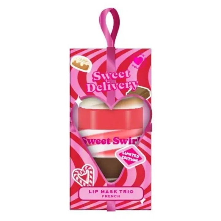 Makeup Revolution I Heart Revolution Sweet Delivery Lip Balm Trio i gruppen HELSE OG SKJØNNHET / Makeup / Lepper / Leppepomade hos TP E-commerce Nordic AB (D30656)