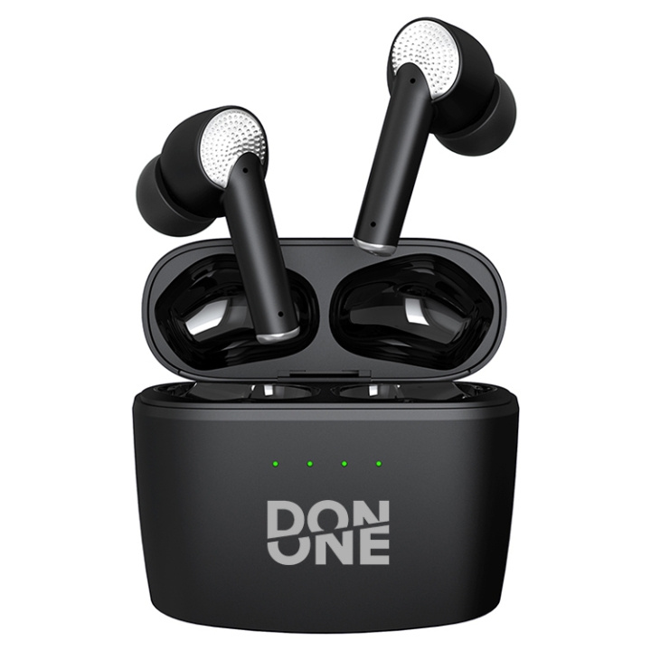 DON ONE TWSA130 BLACK - ekte trådløse ørepropper ANC ENC i gruppen Elektronikk / Lyd & Bilde / Hodetelefoner & Tilbehør / Hodetelefoner hos TP E-commerce Nordic AB (D30834)