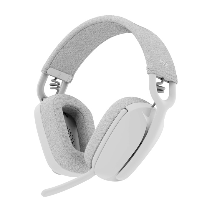 Logitech Zone Vibe 100 Lightweight Wireless Over Ear Headphones - Noise Canceling Microphone - OFF WHITE i gruppen Elektronikk / Lyd & Bilde / Hodetelefoner & Tilbehør / Hodetelefoner hos TP E-commerce Nordic AB (D30844)