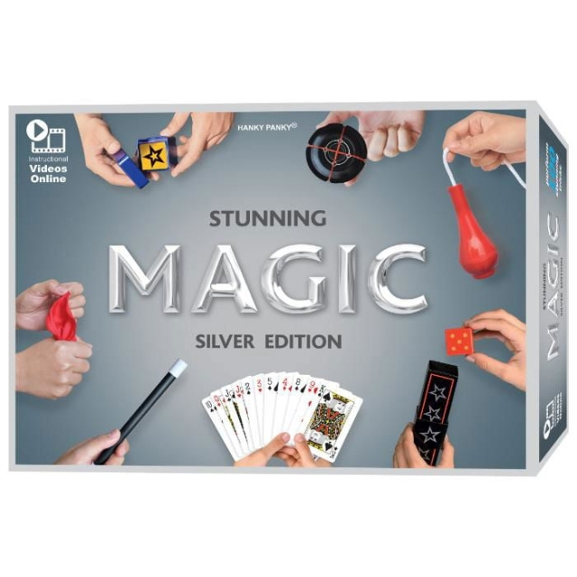 Hanky Panky Toys Stunning Magic - Silver Edition 100 triks (29039) i gruppen LEKER, BARN OG BABY / Spill / Brettspill hos TP E-commerce Nordic AB (D30849)