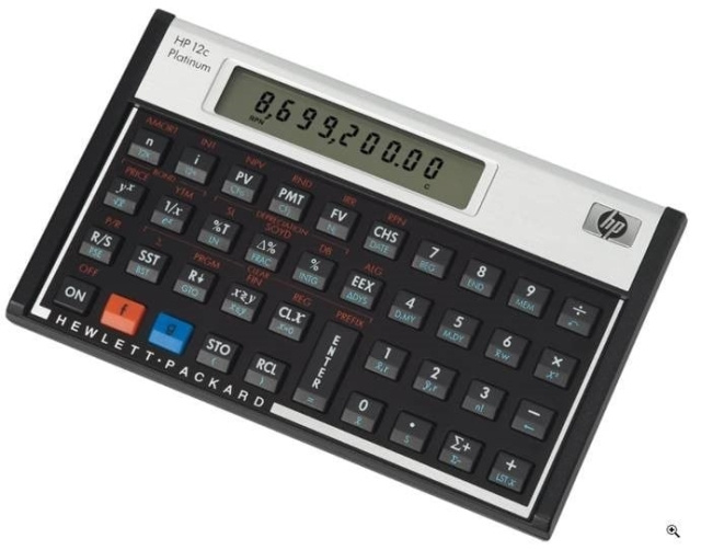 HP 12CPL finansiell kalkulator Platinum i gruppen SPORT, FRITID & HOBBY / Morsomme produkter / Smarte produkter hos TP E-commerce Nordic AB (D30899)