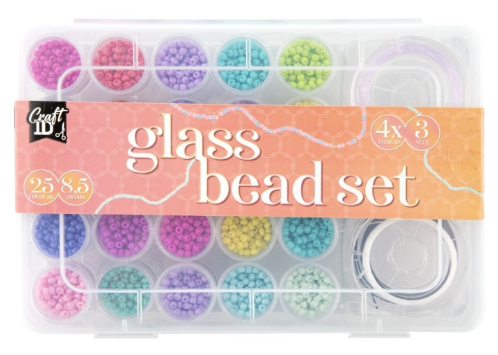 Craft ID Glassperlemix, 25 farger (CR1406/GE) i gruppen LEKER, BARN OG BABY / Leker / Håndtverk hos TP E-commerce Nordic AB (D30907)