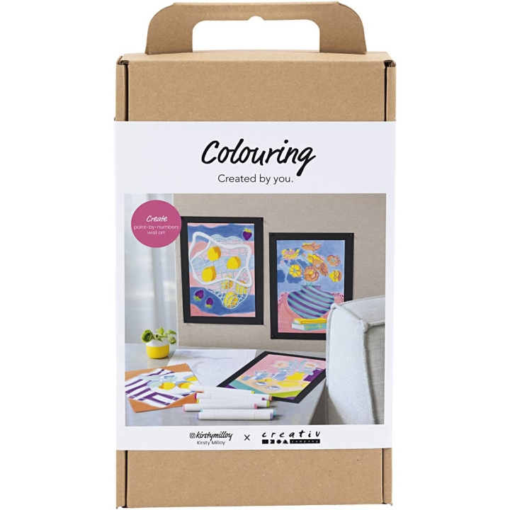 Creative Toys Creativ - Craft Kit Fargelegging, Paint by numbers, tusjer, 1 pakke - () i gruppen LEKER, BARN OG BABY / Leker / Håndtverk hos TP E-commerce Nordic AB (D30935)