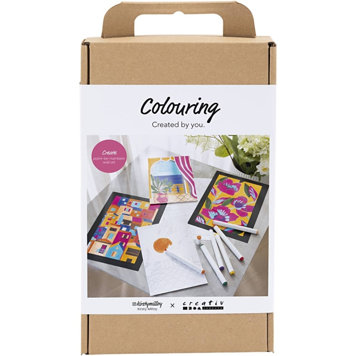 Creative Toys Creativ - Craft Kit Fargelegging, Paint by Numbers, tusjer, 1 pakke - () i gruppen LEKER, BARN OG BABY / Leker / Håndtverk hos TP E-commerce Nordic AB (D30936)