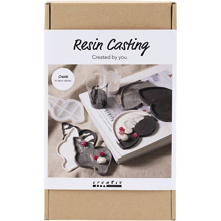 Creative Toys Creativ - Craft Kit Resin Casting, konkylie, svart, hvit (977817) i gruppen LEKER, BARN OG BABY / Leker / Håndtverk hos TP E-commerce Nordic AB (D30946)