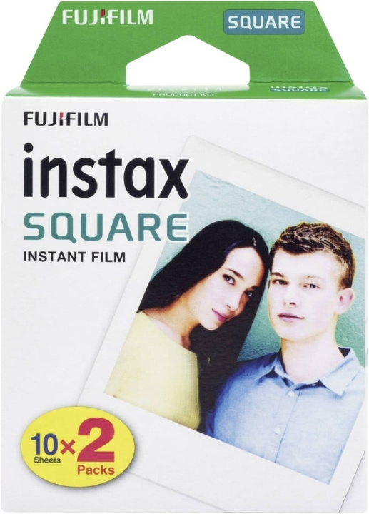 Fuji Instax Square-film 20 bilder i gruppen Elektronikk / Foto og video / Fotograferingsutstyr hos TP E-commerce Nordic AB (D30982)