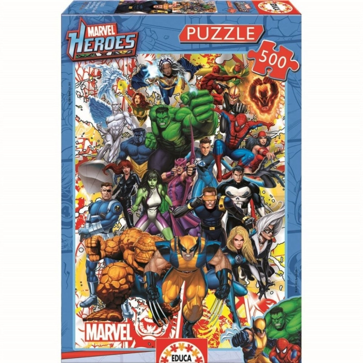 Educa 500 Marvel Heroes puslespill (80-15560) i gruppen LEKER, BARN OG BABY / Leker / Barnas puslespill hos TP E-commerce Nordic AB (D30986)