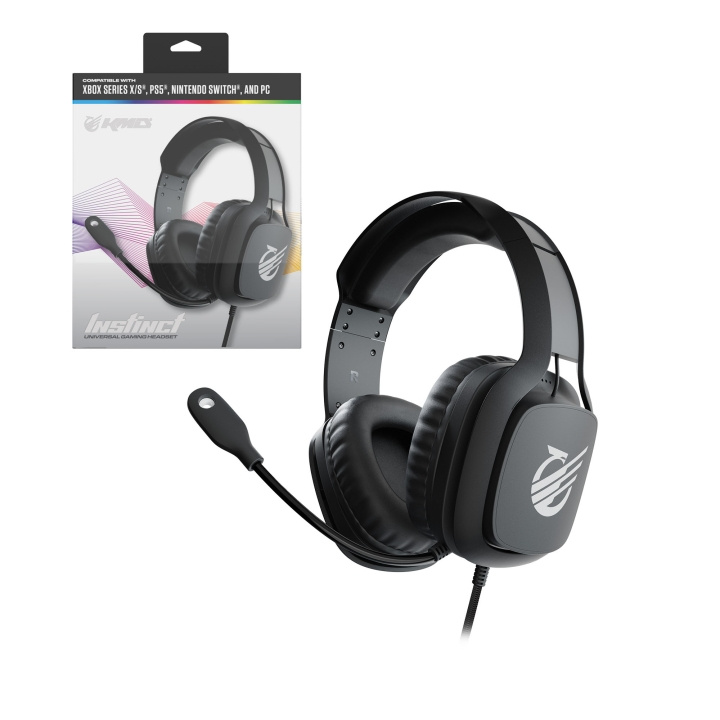 KMD Instinct Universal-hodesett - svart i gruppen Datautstyr / Datamaskin Tilbehør / Headset hos TP E-commerce Nordic AB (D30999)