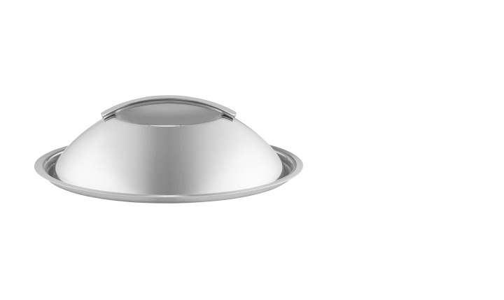 Eva Trio Kuppellokk - Børstet stål - 24 cm - E i gruppen HJEM, HUS OG HAGE / Kjøkkenutstyr / Annet kjøkkenutstyr hos TP E-commerce Nordic AB (D31062)
