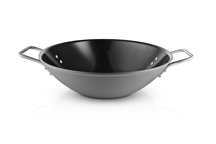 Eva Trio Grey Line Wok - Grå - 5,0 L - 32 cm i gruppen HJEM, HUS OG HAGE / Kjøkkenutstyr / Stekepanner hos TP E-commerce Nordic AB (D31069)