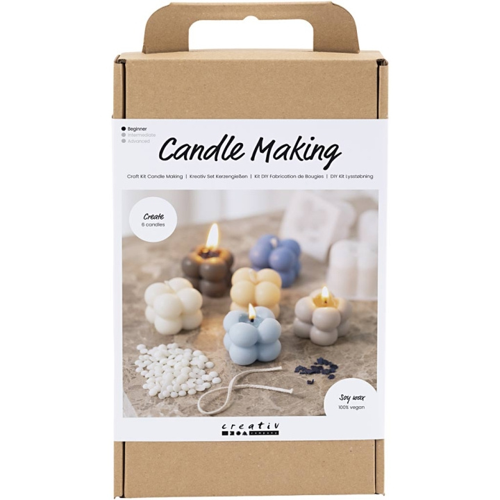DIY Kit Craft Kit - Lysestøping - Bubble Soy Candle (977756) i gruppen SPORT, FRITID & HOBBY / Hobby / DIY Kit hos TP E-commerce Nordic AB (D31098)