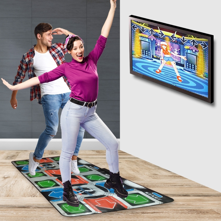 Mad Monkey Retro Dance Mat for 2 players (incl. 110 songs and 9 stages) i gruppen LEKER, BARN OG BABY / Spill / Brettspill hos TP E-commerce Nordic AB (D31101)