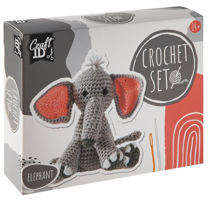 Craft ID Heklepakke Elefant (CR1733) i gruppen LEKER, BARN OG BABY / Leker / Figurer, miniatyrer og tilbehør hos TP E-commerce Nordic AB (D31111)