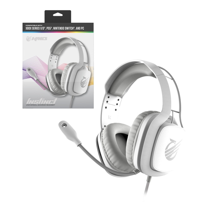 KMD Instinct Universal-hodesett - hvitt i gruppen Datautstyr / Datamaskin Tilbehør / Headset hos TP E-commerce Nordic AB (D31177)