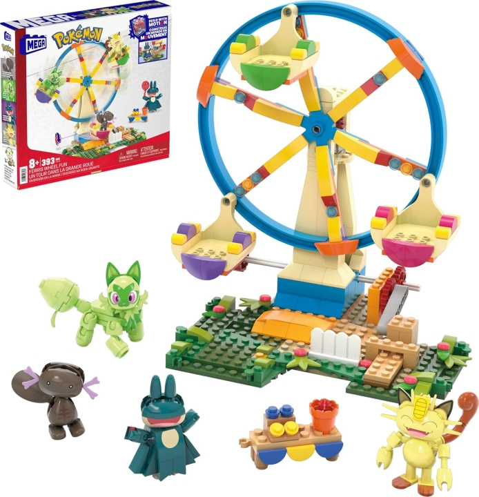 Mega Pokémon Construction Set Ferris Wheel with Figures - 393 Pieces (HXF80) i gruppen LEKER, BARN OG BABY / Leker / Byggeleker / Lego hos TP E-commerce Nordic AB (D31234)