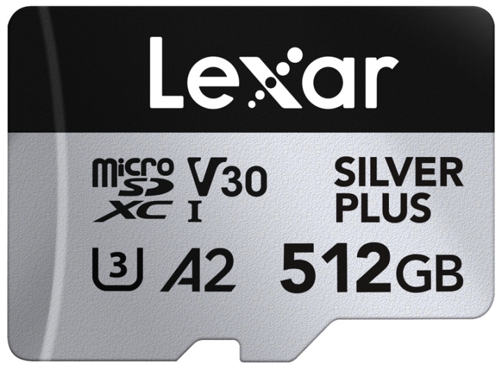 Lexar microSDXC Professional SILVER Plus UHS-I/U3/A2/4K R205/W150 (V30) - SILVER - 512 GB i gruppen Elektronikk / Lagringsmedia / Minnekort / MicroSD/HC/XC hos TP E-commerce Nordic AB (D31236)
