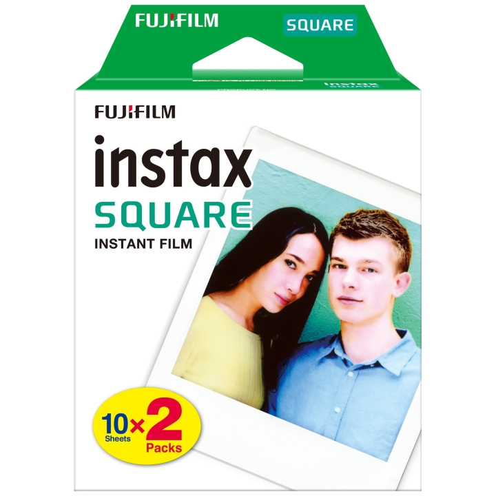 Fuji Instax Square-film 20 bilder i gruppen Elektronikk / Foto og video / Fotograferingsutstyr hos TP E-commerce Nordic AB (D31286)