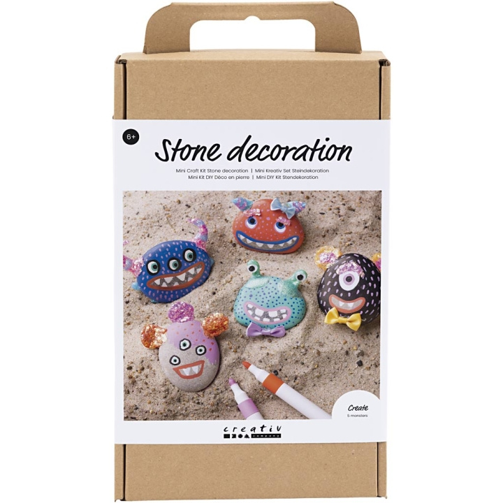 DIY Kit Craft Kit - Steindekorasjon - Monster (977677) i gruppen SPORT, FRITID & HOBBY / Hobby / DIY Kit hos TP E-commerce Nordic AB (D31302)