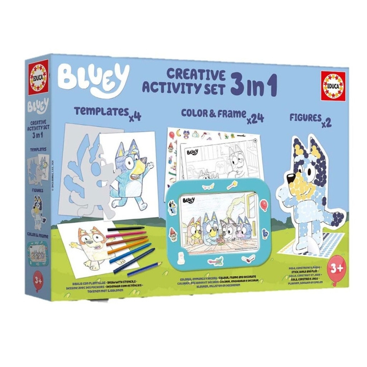 Educa 3 i 1 Bluey Kreativt aktivitetssett (80-19887) i gruppen LEKER, BARN OG BABY / Leker / Håndtverk hos TP E-commerce Nordic AB (D31311)