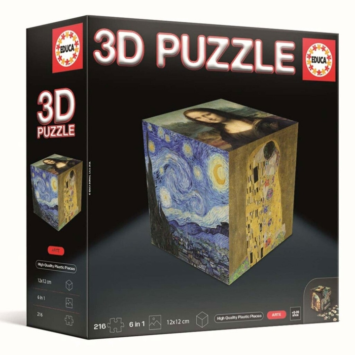 Educa 3D-puslespill Cube Art (80-20123) i gruppen LEKER, BARN OG BABY / Leker / Barnas puslespill hos TP E-commerce Nordic AB (D31312)