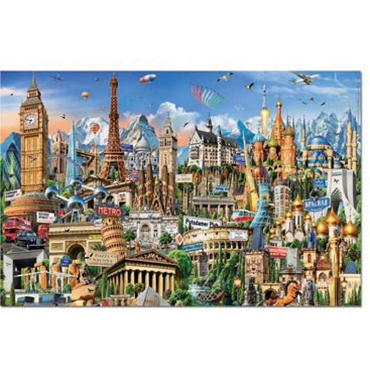 Educa Miniatyr 1000 symboler fra Europa (80-20248) i gruppen LEKER, BARN OG BABY / Leker / Barnas puslespill hos TP E-commerce Nordic AB (D31319)