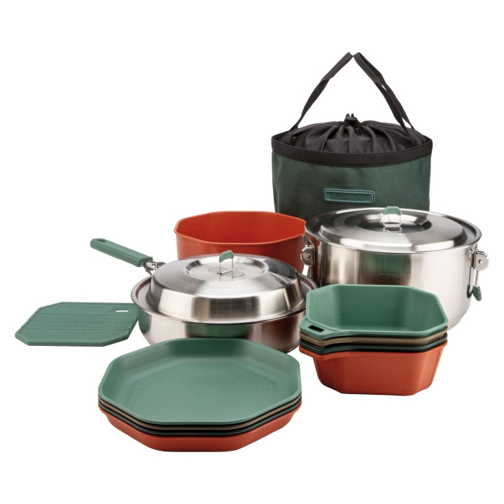 Gerber ComplEAT kokesett, 16 deler. ComplEAT kokesett,4L,eske,0/1 i gruppen SPORT, FRITID & HOBBY / Friluftsliv / Tilbehør hos TP E-commerce Nordic AB (D31327)