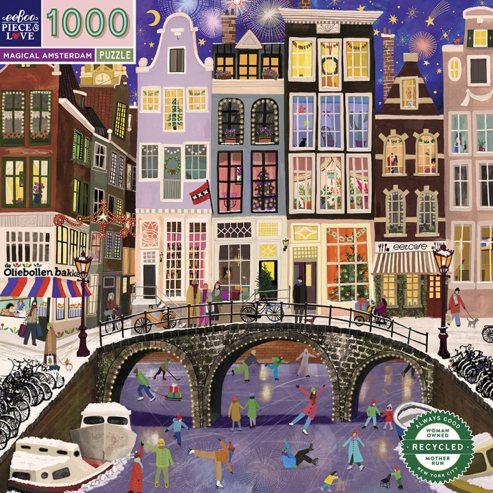 eeBoo Puslespill 1000 brikker - Magiske Amsterdam - (EPZTAMD i gruppen SPORT, FRITID & HOBBY / Hobby / Puslespill hos TP E-commerce Nordic AB (D31355)
