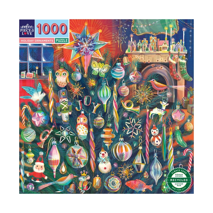 eeBoo Puslespill 1000 brikker - Julepynt - (EPZTHYO) i gruppen SPORT, FRITID & HOBBY / Hobby / Puslespill hos TP E-commerce Nordic AB (D31356)