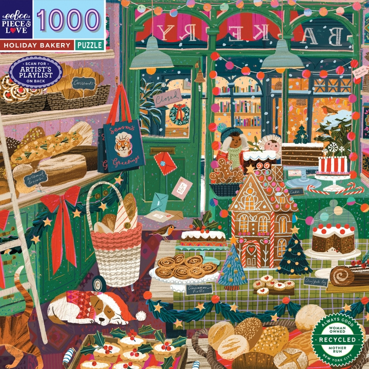 eeBoo Puslespill 1000 brikker - Holiday Bakery (EPZT774) i gruppen SPORT, FRITID & HOBBY / Hobby / Puslespill hos TP E-commerce Nordic AB (D31376)
