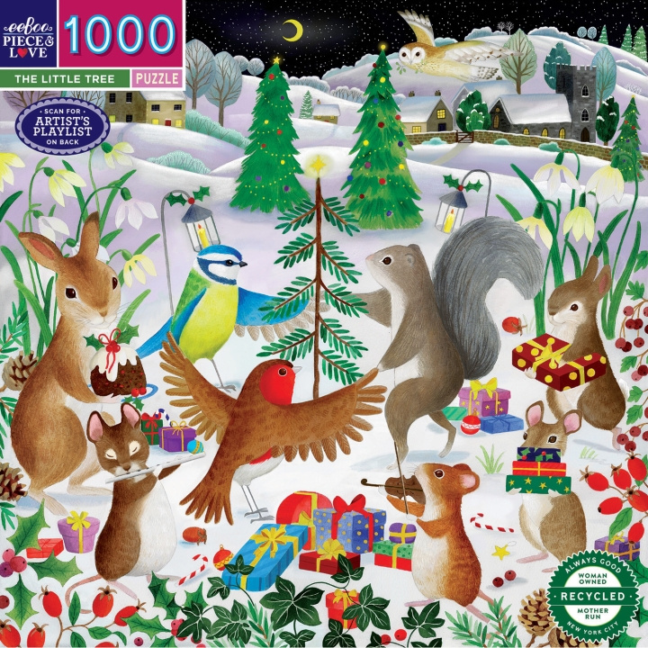 eeBoo Puslespill 1000 brikker - Det lille juletreet (EPZTTLT) i gruppen SPORT, FRITID & HOBBY / Hobby / Puslespill hos TP E-commerce Nordic AB (D31382)