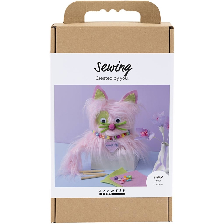 Craft Kit Sy - Katt - assorterte farger (977882) i gruppen LEKER, BARN OG BABY / Leker / Håndtverk hos TP E-commerce Nordic AB (D31400)