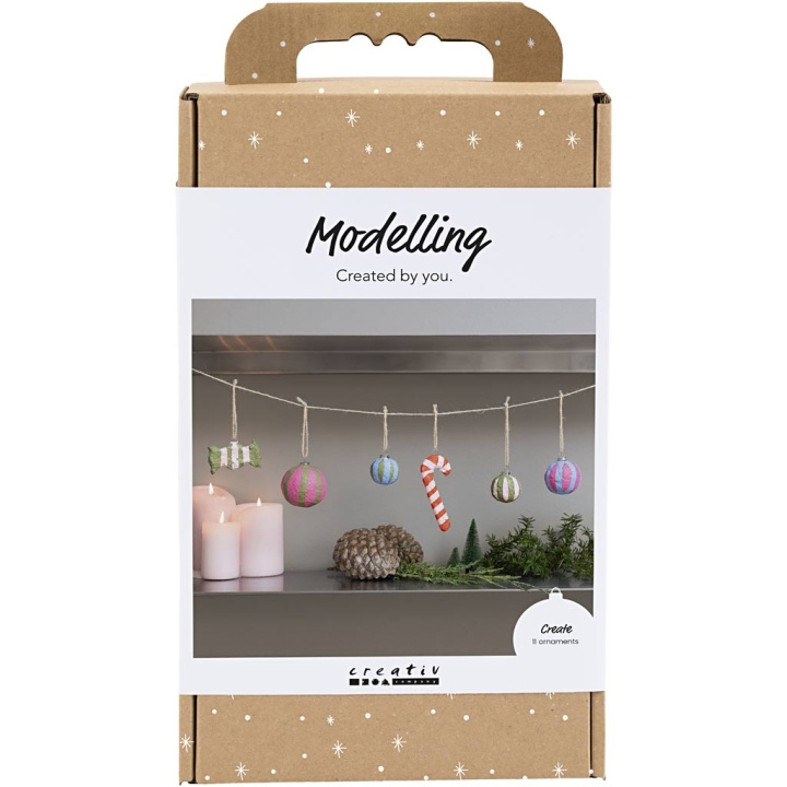 Craft Kit Modelling - Julefigurer i papirmasse - assorterte farger (977839) i gruppen LEKER, BARN OG BABY / Leker / Håndtverk hos TP E-commerce Nordic AB (D31404)