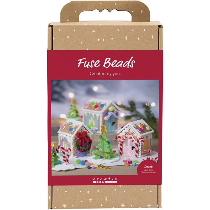 Craft Kit Sikringsperler - Julehus - assorterte farger (977828) i gruppen LEKER, BARN OG BABY / Leker / Håndtverk hos TP E-commerce Nordic AB (D31405)