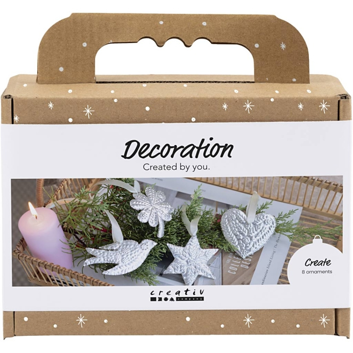 Mini Craft Kit Decoration - julepynt - sølvfarget metall (977826) i gruppen SPORT, FRITID & HOBBY / Hobby / DIY Kit hos TP E-commerce Nordic AB (D31412)