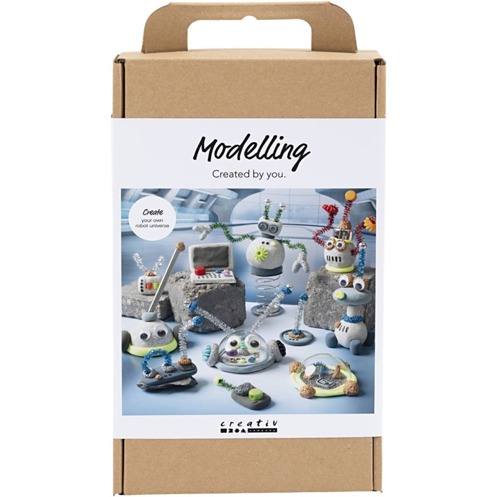 Creative Toys Creativ - Craft Kit Modelleringssett, robot, blå, grå, rød, sølvbelagt, 1 pakke - (977808) i gruppen LEKER, BARN OG BABY / Leker / Håndtverk hos TP E-commerce Nordic AB (D31437)