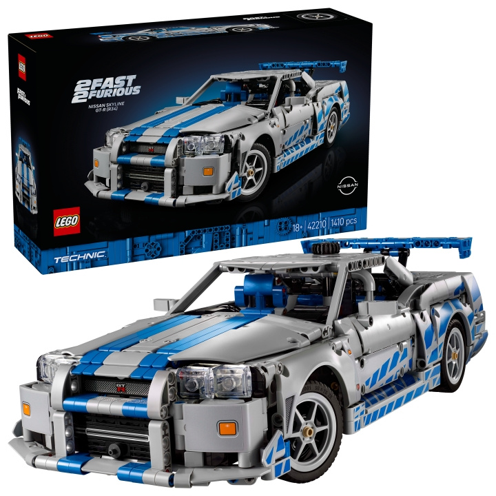 LEGO Technic - 2 Fast 2 Furious Nissan Skyline GT-R (R34) Car (42210) i gruppen LEKER, BARN OG BABY / Leker / Byggeleker / Lego hos TP E-commerce Nordic AB (D31457)