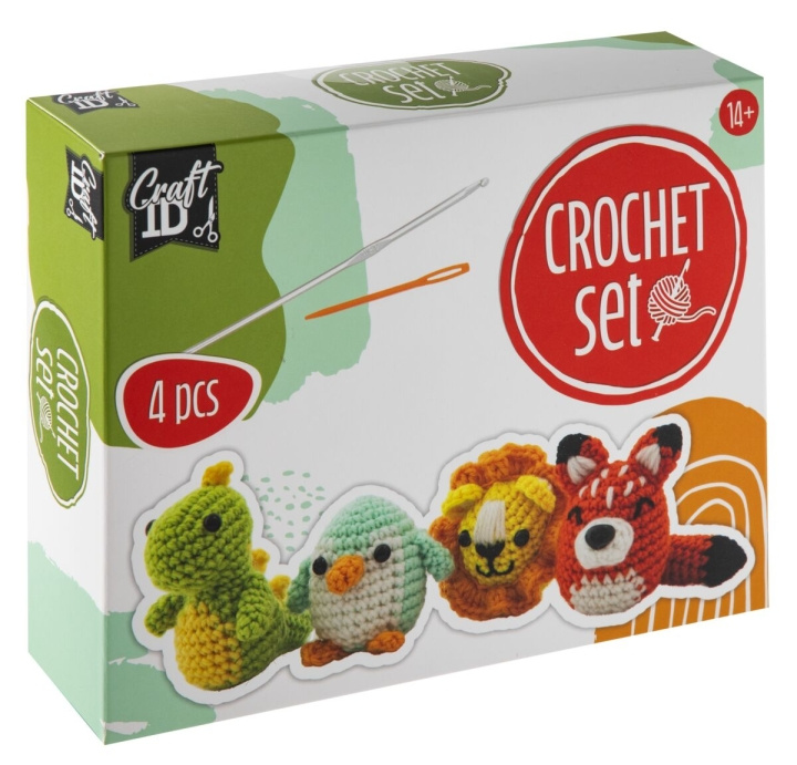 Craft ID Heklesett dyr - 4 stk (CR1720/GE) i gruppen LEKER, BARN OG BABY / Leker / Figurer, miniatyrer og tilbehør hos TP E-commerce Nordic AB (D31471)