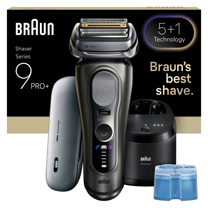 Braun Series 9 PRO+ elektrisk barbermaskin - grafitt - 9675CC i gruppen HELSE OG SKJØNNHET / Hår & styling / Barbering og trimming / Barbermaskiner hos TP E-commerce Nordic AB (D31543)