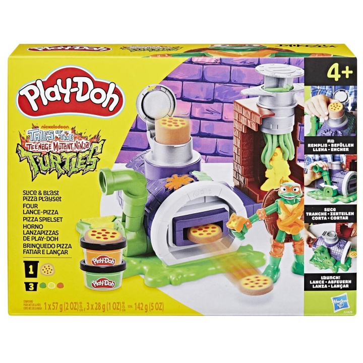 PLAY-DOH Teenage Mutant Ninja Turtles Slice And Blast Pizza Playset i gruppen LEKER, BARN OG BABY / Leker / Lekesett hos TP E-commerce Nordic AB (D31594)