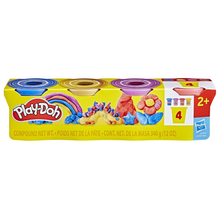 PLAY-DOH Specialty Compound 4 Pack Metallic i gruppen LEKER, BARN OG BABY / Leker / Lekesett hos TP E-commerce Nordic AB (D31597)