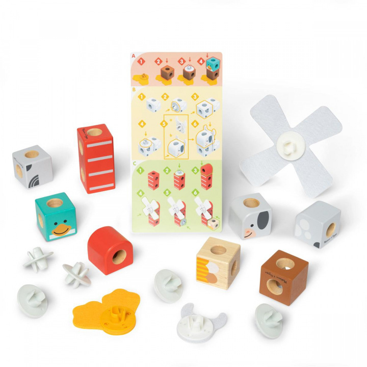 Melissa & Doug Blockables Farm Friends i gruppen LEKER, BARN OG BABY / Babyleker (0-3 år) / Aktivitetsleker hos TP E-commerce Nordic AB (D31684)