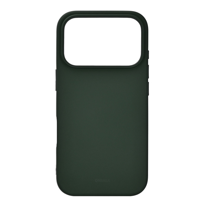 Onsala Mobildeksel med silikonsfølelse Olive Green - iPhone 17 Pro i gruppen SMARTTELEFON & NETTBRETT / Mobilbeskyttelse / Apple / iPhone 17 hos TP E-commerce Nordic AB (D31767)
