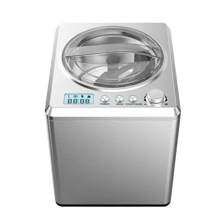 MELISSA Iskremmaskin 2L 180W børstet rustfritt stål i gruppen HJEM, HUS OG HAGE / Husholdningsapparater / Ismaskiner hos TP E-commerce Nordic AB (D32035)