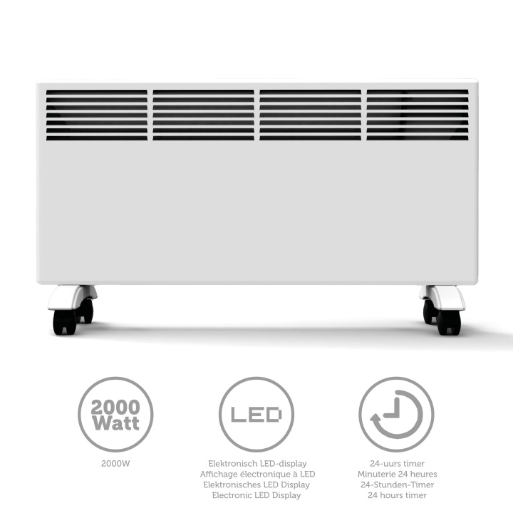 Trebs Digital Panel Heater 2000W i gruppen HJEM, HUS OG HAGE / Vifter og klimaprodukter / Panelovner hos TP E-commerce Nordic AB (D32100)