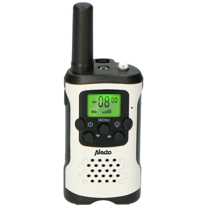 Alecto Sett med 2 toveisradioer 7 km Hvit / Svart i gruppen SPORT, FRITID & HOBBY / Friluftsliv / Walkie talkie hos TP E-commerce Nordic AB (D32251)