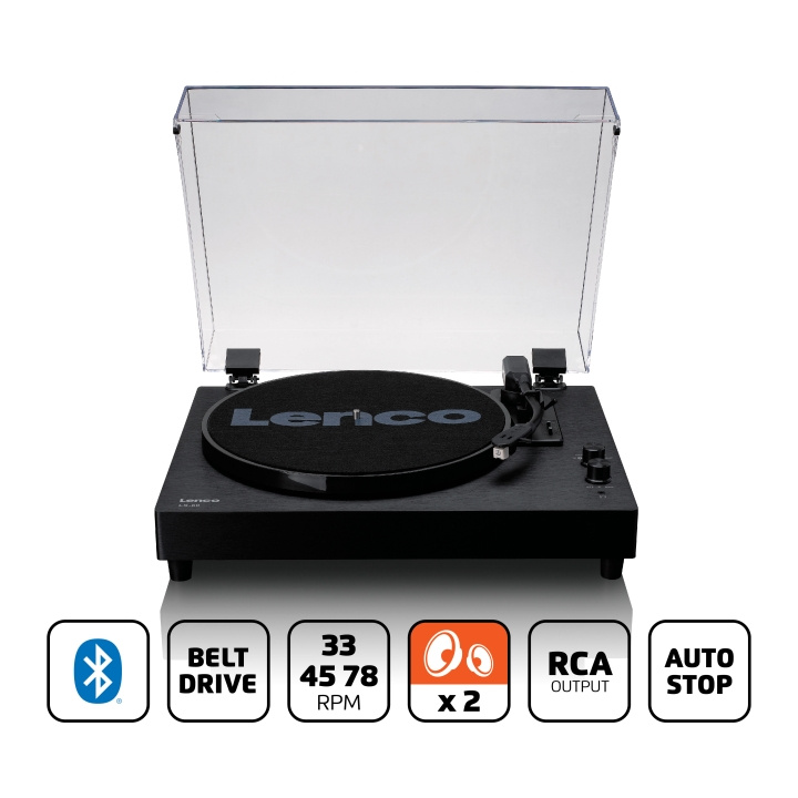 Lenco Platespiller i tre med innebygde høyttalere og Bluetooth® i gruppen Elektronikk / Lyd & Bilde / Hjemmekino, HiFi og bærbar / Kompakt Stereo & Platespillere hos TP E-commerce Nordic AB (D32322)